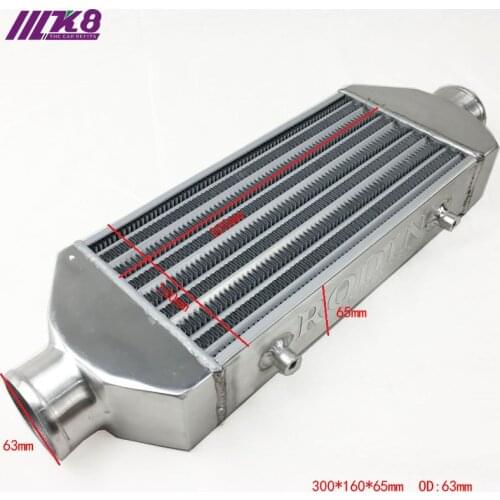 Front Mount intercooler 300*160*65mm Universal Turbo Intercooler bar&plate OD=63mm RODIN