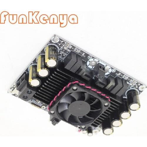 Mono Class D Fan Digital Audio Power Amplifier Board 600W Subwoofer High Power Audiophile Grad Finished Board TAS5630B DC25-52V