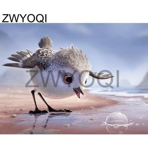 Full Square Diamond embroidery bird Bubble chick DIY 3D Diamond painting Cross stitch bird Bubble Full Round Diamond mosaic bird