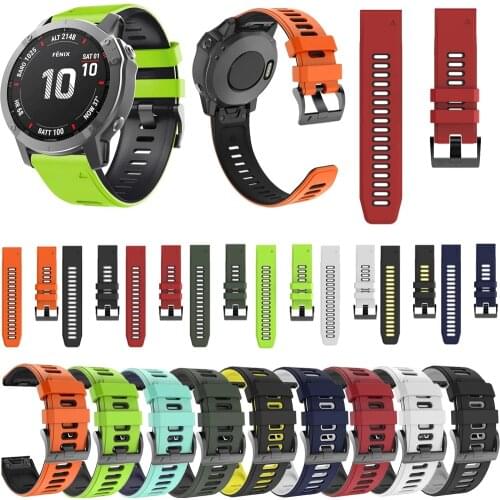 Smart Watch Strap For Garmin Fenix 5X/5S/5/6X/6S/6/3 HR/935/MK 1/D2 Charlie Bracelet Quick Release Silicone Easyfit Wristband