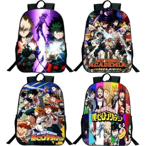 Mochila My Hero Academia School Backpack Students Deku Book Bag Boys Girls Book Knapsack Teens Laptop Rucksack School Bag Gift