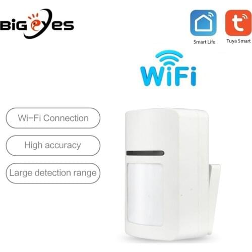 Tuya Smart WiFi PIR Infrared Detectors Motion Sensor Movement Detector Alarm Compatible With Tuyasmart APP Smart Life APP