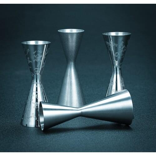 30/45/60Ml Carven Measuring Cup Tools Bar Measure Cocktail Jigger Skull Carving Double Head Bar Party Bar Tools Bar Accessories