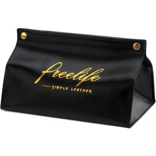 Tissue Box Container PU Leather Tissue Cover Holder Tissue Box Wet Tissue Case Tissue Toilet Paper Box for Car Home Room Kitchen