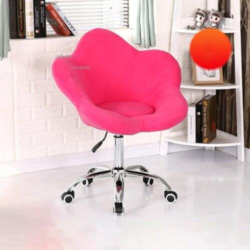 Dormitory Bedroom Lifting Swivel Computer Chairs Fabric Home Furniture Office Chair Simple Living Room Sofa Leisure Back Chair