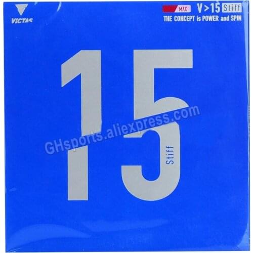 VICTAS V 15 STIFF Table Tennis Rubber (Power & Spin) Pips-in Original VICTAS V15 Stiff Ping Pong Sponge