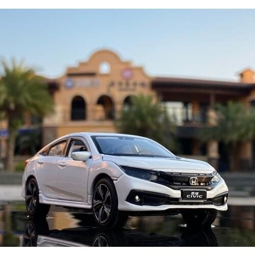 1:32 2021 New Honda Civic Model Toy Cars Alloy Diecast Metal Casting Light Sound Car Toys For Children