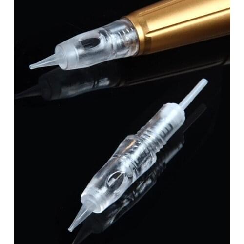 10pcs Screw Permanent Makeup Machine Tattoo Needles Eyebrow Lip 1p/3p/5p for Tattoo Machine Cartridge Needles Rotary Machine Pen