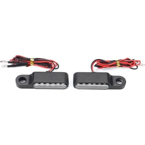 2PCS Amber Motorcycle Handlebar Brake Clutch Lever Mount LED Turn Signal Indicators Light Blinker Lamp Universal