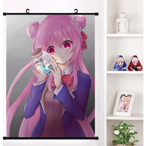 Anime Happy Sugar Life Matsuzaka Satou Koube Shio Shouko Wall Scroll Mural Poster Wall Hanging Poster Home Decor Collection Art