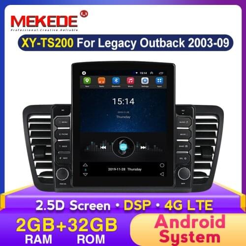 2din Car Radio Multimedia Video Player DSP Navigation GPS Android For Subaru Legacy Outback 2003 2004 2005 2006 2007 2008 2009