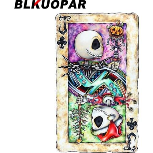 BLKUOPAR 13cm x 7.9cm for Nightmare Before Christmas Car Stickers Kids Room Surfboard Decal Snowboard Wall Sunscreen Decoration
