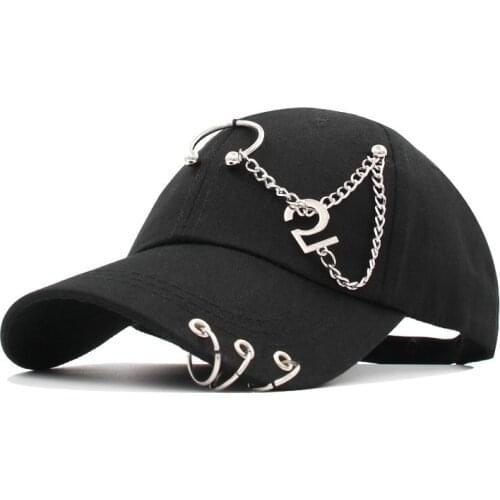 Fashion Korean Baseball Caps With Iron Hoops Mens And Womens Snapback Hip Hop Hats Casual Sun Hats Outdoor Sunscreen Dad Hats