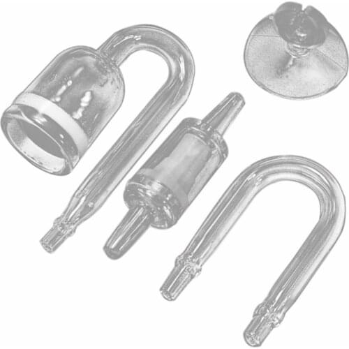 CO2 Diffuses Check Valve Carbon 4 in 1 Aquarium U-Tubes Suckers Atomizer Dioxide Reactor Regulator Fish Tank Live Plant