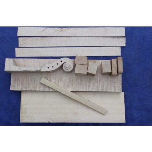 Violin parts , one set of 4/4 size violin making material for luthier