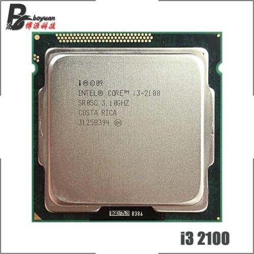 Intel Core i3-2100 i3 2100 3.1 GHz Dual-Core CPU Processor 3M 65W LGA 1155