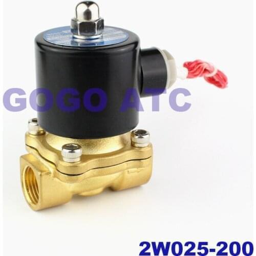 All copper 2W solenoid valve Normally closed water valve Air valve 160-15 1/4 3/8 1/2 3/4 AC220V DC24V electromagnetic valve