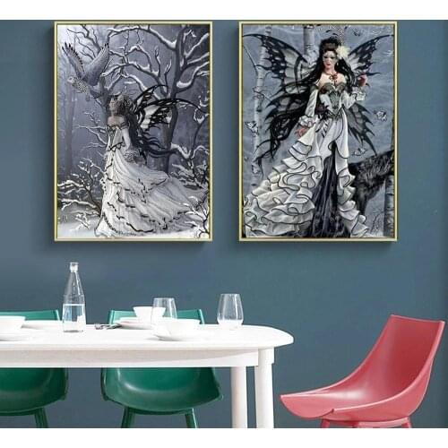 Full Square Fairy Diamond Painting Princess 5D DIY Diamond Embroidery Birds Picture Of Rhinestone Decor Home
