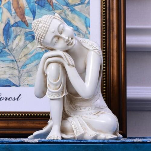 Chinese Creative Home Furnishing Sleeping Buddha Decorations Living Room Tea Room Character Decorations Zen Buddha Statues Home