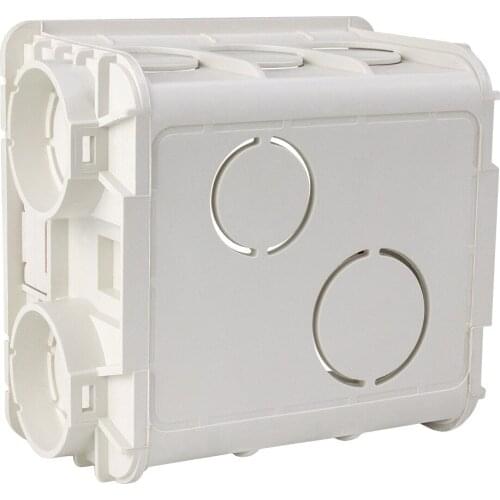 1Pcs Wall Mounting Box 86 Dark Outfit Switch Wiring Box White/Red Socket Box For 86mm*86mm Standard Wall Touch Switch and Socket