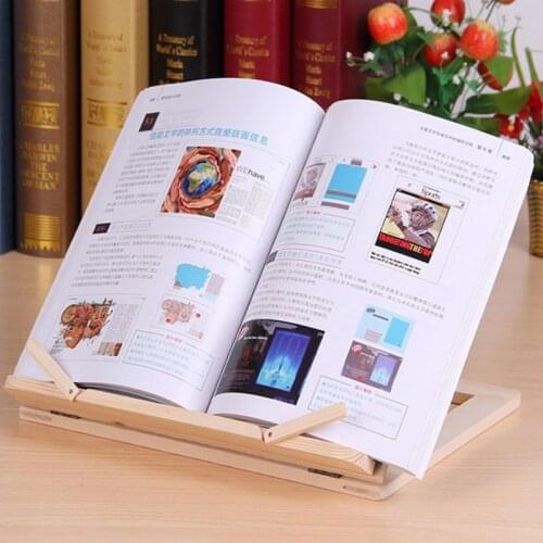 Multifunction Wood Table Stand Reading Bookshelf Bracket Tablet PC Pad Drawing Support Wooden Bookends Desk Organizer Stationery