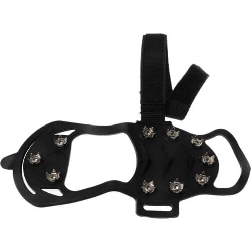 Q39C 1 Pair Shoe Gripper Ice Grippers Winter Icy Ground Shoes Cover Non Slip Outdoor Snow Silicone Soft Elastic Boots Grip Anti