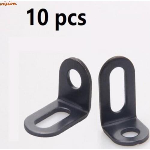 10 PCS Lot Corner Bracket Adjustable, Iron Metal L Shape Right Angel Brace for Shelf Support, Board Connect Etc