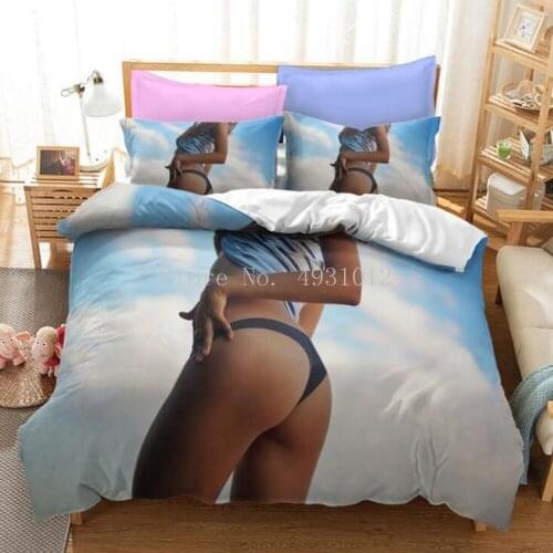 Sexy Duvet for Couples Sex Girl Duvet Cover Sets Bikini girl Bedding Sets Kids Boys Girls Bed Set Quilt Comforter Covers