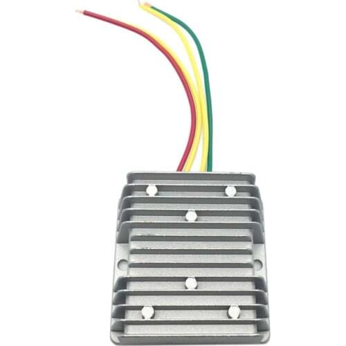 Silver Car Adapter DC 8-40V To 12V 6A 72W Power Converter Regulator