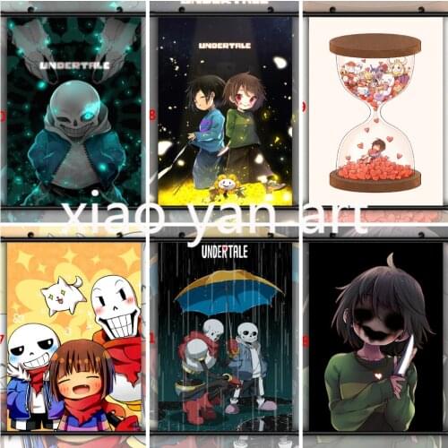 Undertale Sans Frisk Chara Papyrus Anime Diamond Mosaic Diamond Painting Diamond Inlaid DIY Full Diamond Embroidery Home Decor