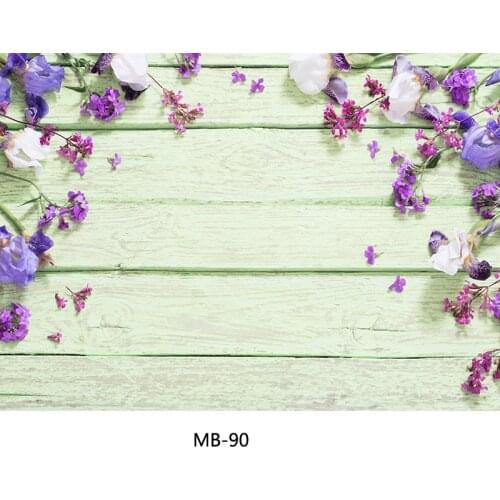 Spring Flower Wood Board Photography Backdrops Photo Studio Props Wooden Floor Vinyl Photo Backgrounds 21318MB-5603