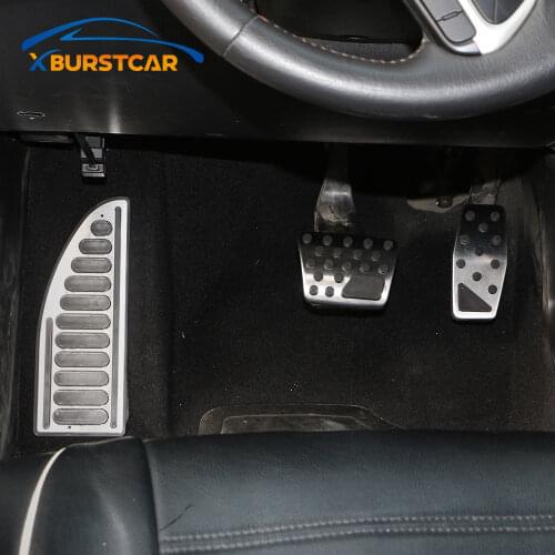 Xburstcar For Jeep Renegade 2015 - 2020 Compass 2017 - 2020 Stainless Steel Accelerator Pedal Gas Brake Pedals Cover Rest Pedals