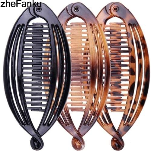 1Pc Fish Shape Hair Claw Clips Large Size Hair Barrette Pins Banana Hairpins For Women Girls Hair Styling Tools Accessories