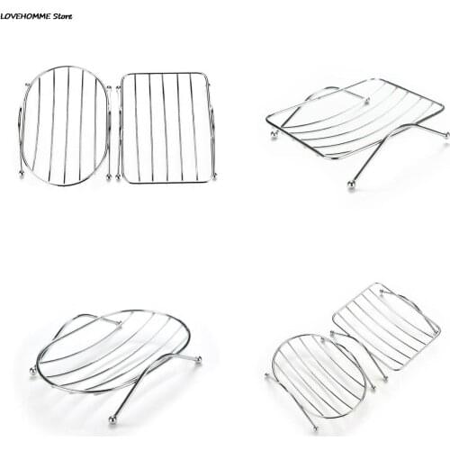 1PCS Stainless Steel Soap Stand Holder Functional Bathroom Stainless Soap Dishs Tray Box High Quality 12.5*9*3.5cm
