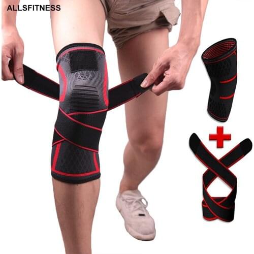 2 Pcs Dual-use Kneepad Kneecap Knee Pads Strap Removable Knee Brace Belt Support Crossfit Fitness Running Sports Knee Protector