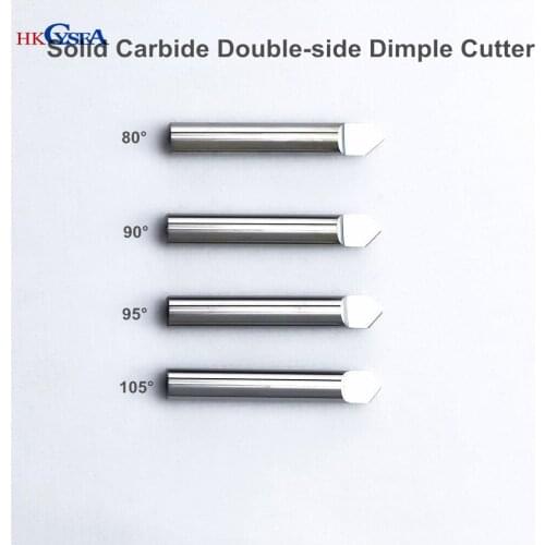80/90/95/100/105 Degree Raise Tungsten Steel Double-side Dimple End Mill Cutter for Key Cutting Copy Making Machine Drill Bit