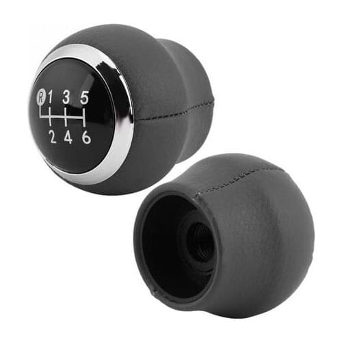 Car 6 Speed Leather Gear Shift Knob Lever Head Fit For Toyota Corolla Verso Auris Yaris RAV4 2007 2008 2009 2010 2011 2012 2013