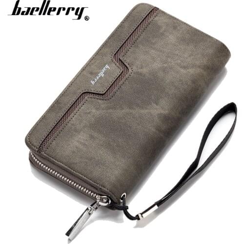 Baellerry Long Money Clutch Bag Lady Women Men Wallet Male Female Coin Purse Cuzdan For Card Holder Baellery Wristlet Portomonee