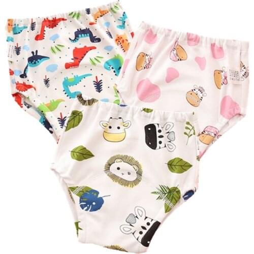 New Baby Diapers Reusable Training Pants Washable Cloth Nappy Diaper Waterproof Cotton Potty Panties Underwear