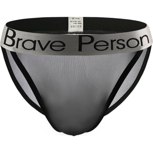 Mens Low Rise Underwear Briefs Sexy Breathable Male Panties Hombre See Through Man Gay Mesh Transparent Ultra-thin Underpants