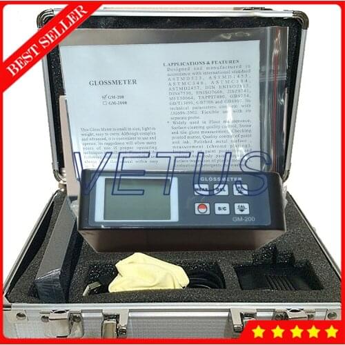 GM-200 Portable Digital 20 60 85 Degree Gloss Meter Tester Surface Cleaning GlossMeter Vancometer 0.1-200Gu