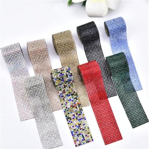 Hotfix Rhinestone Tape 2Mm Color Diamond Crystal Belt Hot Melt Adhesive Adornment Diy Trim Strip Trousers Shoes Hair Accessories