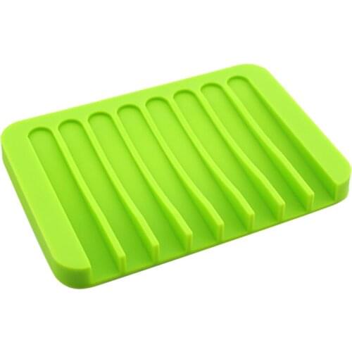 Comb Drain Soap Dishes Holder Silicone Anti-Slip Drain Rack for Kitchen/Counter Top, Keep Bars Dry,Easy Cleaning
