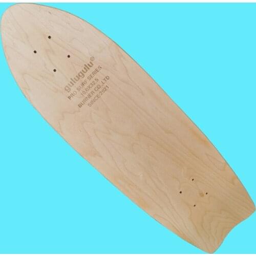 Good quality gulugulu surf skate deck skateboard decks 30*9.5inch Canadian maple and epoxy glue good material with grip tape