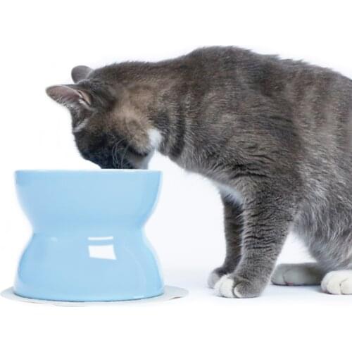 Pet Feeding Water Bowl Non-slip Food Bowl With Protection Cervical Cat Bowl Ceramic Pet Bowl