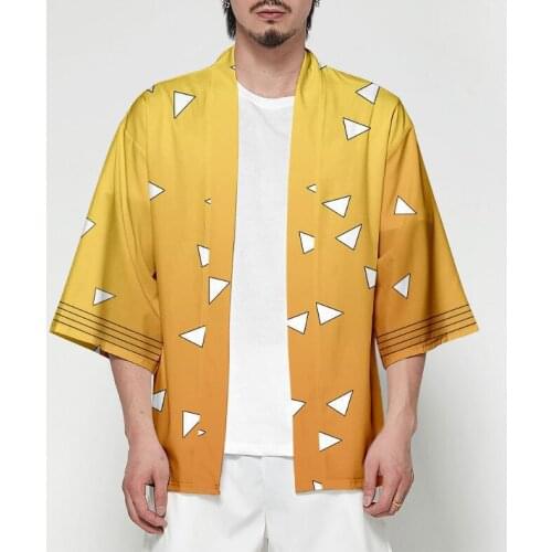 3D Printing Japanese Anime Kimono Haori Yukata Cosplay 16 Style Women/men Summer Cool Streetwear Demon Slayer Kimetsu No Yaiba