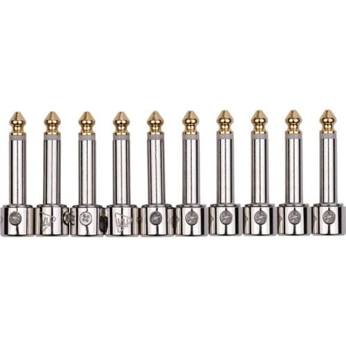 DIY Solderless Patch Cable Kit DIY Guitar Pedal Board Cable Cord Wire Custom Length Including 10 Solder Free Plugs