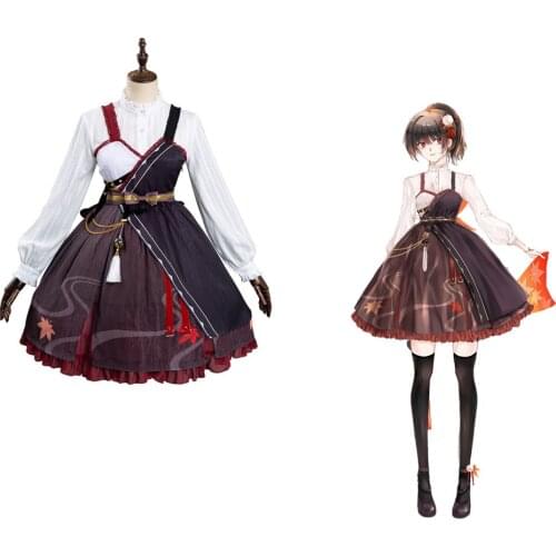 Genshin Impact Kazuha Cosplay Costume Dress Outfits Halloween Carnival Suit For Girls Women