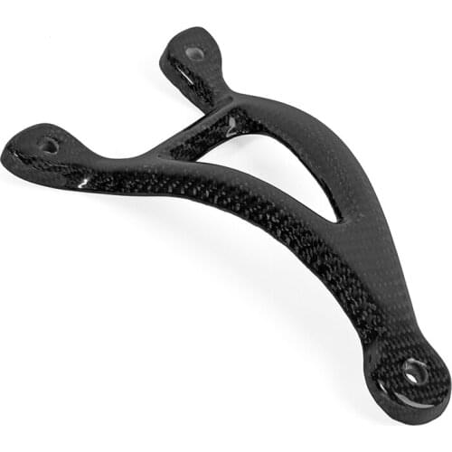 R3 Carbon Fiber Motorcycle Exhaust Hanger Bracket 100% Twill Weave Gloss For YAMAAH YZF-R3 MT03 2015 2016 2017