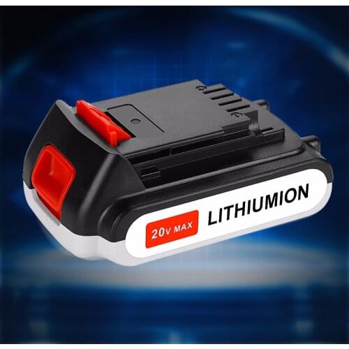 20V 2.0Ah Li-Ion Battery for Black & Decker LBXR20 LB20 LBX20 ASL186K BDCDMT120 CHH2220 LD3K220 LPP120 LST120